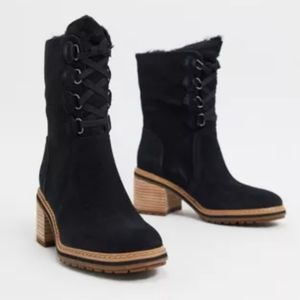 Timberland sienna Heeled suede leather boots. Tote front new size 7.5